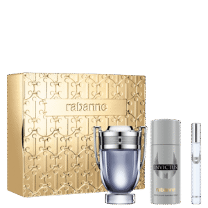 KIT PERFUME MASCULINO INVICTUS EDT 100ML + DESODORANTE 150ML + TRAVEL SPRAY 10ML | RABANNE