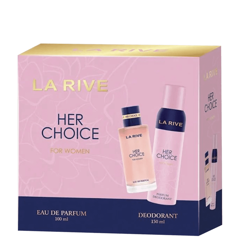 KIT HER CHOICE PERFUME 100ML + DESODORANTE 150ML - LA RIVE