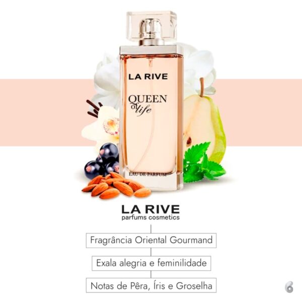 QUEEN OF LIFE LA RIVE EAU DE PARFUM - PERFUME FEMININO 75ML (LA RIVE) - Imagem 5