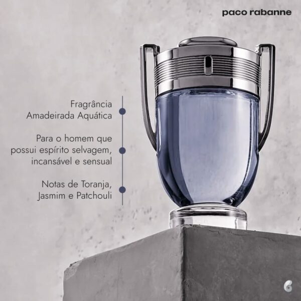INVICTUS RABANNE EAU DE TOILETTE - PERFUME MASCULINO - Imagem 5