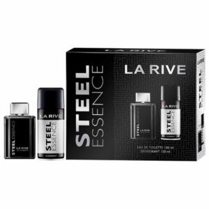 KIT LA RIVE STEEL ESSENCE – PERFUME MASCULINO EDT + DESODORANTE 150 ML