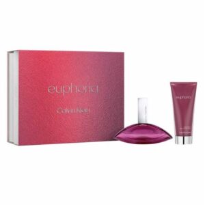 CALVIN KLEIN EUPHORIA FOR WOMEN COFFRET PERFUME FEMININO EDP + LOÇÃO CORPORAL KIT