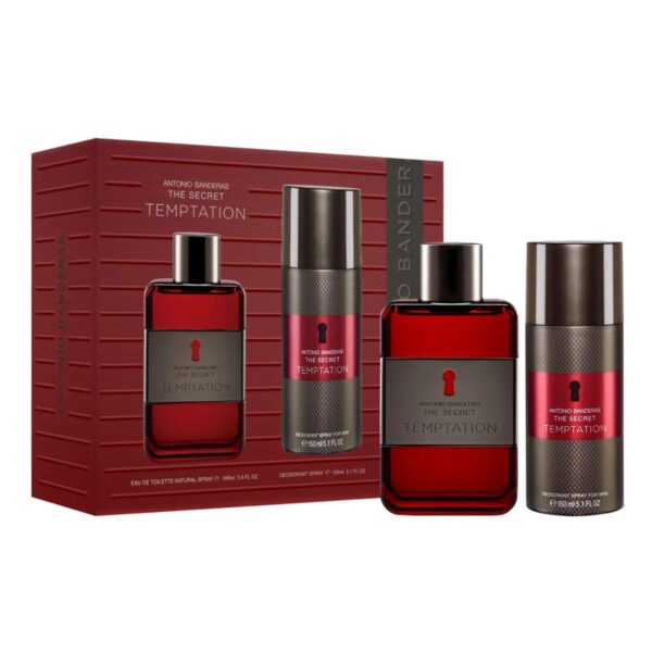 KIT ANTONIO BANDERAS THE SECRET TEMPTATION 100ML + DESODORANTE 150ML