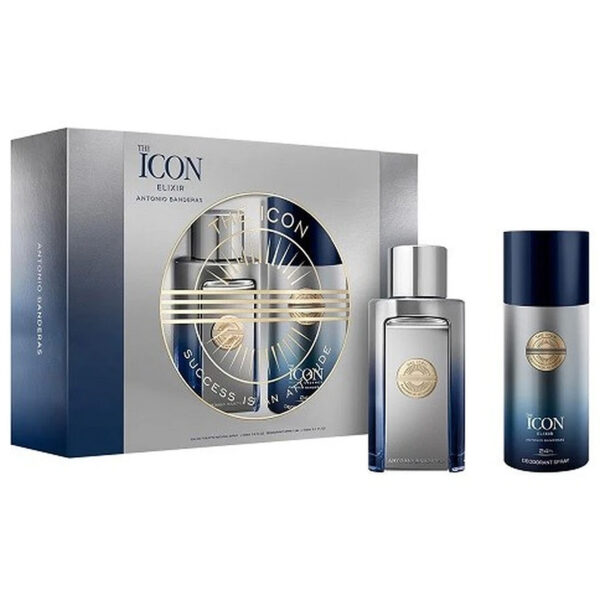 KIT THE ICON ELIXIR ANTONIO BANDERAS PERFUME MASCULINO EAU DE PARFUM 100ML + DESODORANTE 150ML