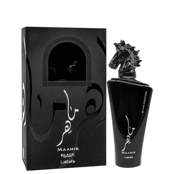 MAAHIR BLACK EDITION LATTAFA PERFUMES EAU DE PARFUM - UNISSEX  100ML