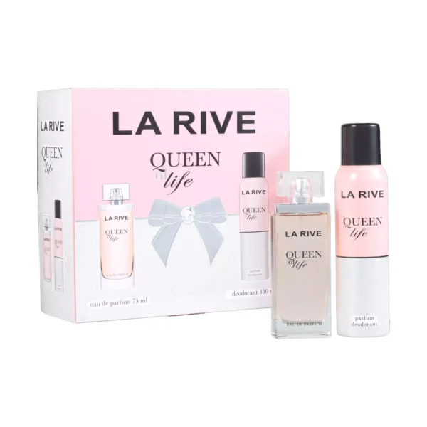 KIT LA RIVE QUEEN OF LIFE - PERFUME FEMININO EDP + DESODORANTE KIT