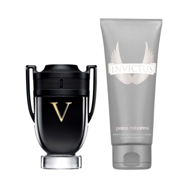 KIT RABANNE INVICTUS VICTORY COFFRET - PERFUME MASCULINO EDP 100ML + SHAMPOO - Imagem 2