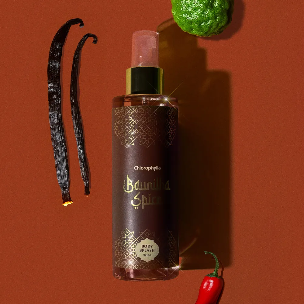 Body Splash Árabe Baunilha Spice 200ml CHLOROPHYLLA - Imagem 3